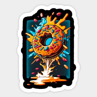 Donuts Party Sticker